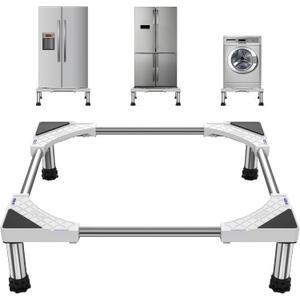 SEISSO Mini Fridge Stand Adjust Height 7"-8.2"-Large Adjustable Washing Machine Stand with 4 Adjutable Feet, Load Capacity 770LB. Refrigerator Stand, Washer and Dryer Pedestals Stand for Home Appliance Width 23"-32"