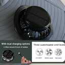 Solar Fan Hat for Men, Wide Brim Solar Fan hat,hat with Solar Fans Built in, Outdoor hat with Fans (XX-Large, Gray)