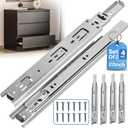 20 Inch Drawer Slides 2 Pairs (4pcs) Heavy Duty Full Extension Ball Bearing, Side Mount Drawer Rails, 20" Drawer Slide Glides for Dresser, Cabinet, Kitchen -Draw Slides Sliders 100LB Capacity