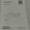 GarveeHome 5-Piece Dining Table Set for 4, Modern Kitchen Table with 4 Boucle Chairs, Rectangular Dining Table with Storage Shelf & Marble Tabletop, Home Dining Furniture for Small Space