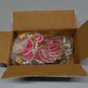 TIED RIBBONS Lotus Backdrop Hanging Pooja Decor | Plastic, 9 Inch | Set of 10 | Indian Pooja Decorations for Home, Navratri, Wedding | Puja Decoration for Home, Wedding Decorations