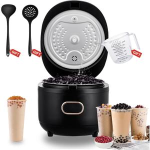 Automatic Commercial Boba Cooker 5L - Smart Boba Maker Automatic Boba Machine for Tapioca Pearls Bubble Tea Milk Tea, Suit for Milk Tea Stores Restaurants Dessert Stores Lounge Bars, N2