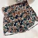RICHTRUE Camo Boxer Shorts Women Cute Graphic Y2k Shorts Colorful Summer Bottoms 2025 Trendy (M)