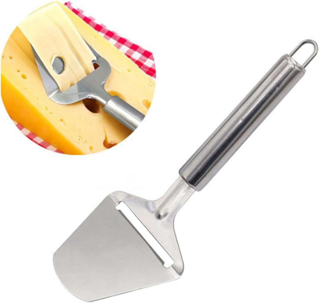 Stainless Steel Cheese Slicer For All Types of Cheese - Multi-Functional Cheese Slicer - Handheld Slicer - Silver Non-Stick For Kitchen Cooking Every American Kitchen's Choice
