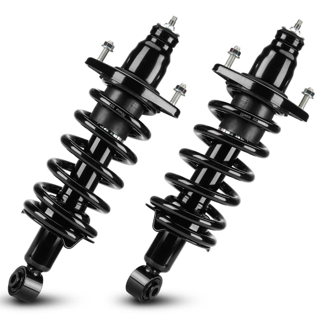 Rear Complete Strut Shock Absorber with Spring Assembly Fit for Honda CRV CR-V 2007 2008 2009 2010 2011 2.4L (ONLY 4WD AWD FWD), Replace 1345688L, 1345688R, 2PCS