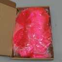 MIAHART Peach Red Short Bob Wig and Sunglass Set, Neon Colored Wigs Sunglass Pack Costume Colorful Cosplay Wigs Daily Party for Bachelorette Party Favors Halloween Decorations Supplies