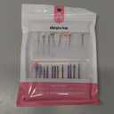 Depvko 21pcs Nail Drill Bits Sets, 3/32 Inch Cuticle Electric Nail File and Ceramic Acrylic Gel Nail Bit Kit, Acrylic Nail Art Tools, Carbide Remover Bits for Manicure Pedicure, Home Salon