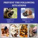 Evollax Dog Muzzle for Large Dogs - Air Mesh Muzzle for Large Sized Dog | Adjustable No Bark Dogs Muzzles for Scavenging Licking & Chewing | Prevent Biting | L 7.9'' - 9.4''