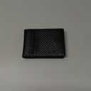 RUNBOX Wallet for Men Slim Rfid Leather 2 ID Window With Gift Box (Carbon Black-15 slots)