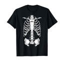 Men and Women - Skeleton Rib Cage Costume T-Shirt, 2XL