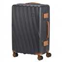 Luggage Sets  Suitcases with Wheels,ABS Hard Case Suitcases with Spinner Wheels,Durable Travel Luggage, Black, Size 24"