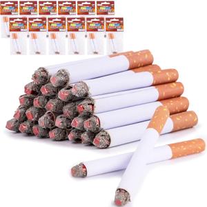 ArtCreativity Fake Cigarettes - 3.25 Inch - That Blow Smoke (24 Pack) Faux Cigs for Kids with a Realistic Look - Prop for Prank, Halloween Costume, Movie, or Theater Play - Fun Gag Gift, Novelty Toy