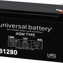 Universal - UB1280 12V 8AH Sealed Lead Acid Battery F1 .187 TT