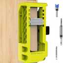 Door Hinge Jig and Router Template - Adjustable Mortiser for 3" to 5" Hinges, 1/4" or 5/8" Thickness