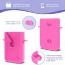 6 Packs,Accessories for Medium XL Bogg Bag,Includes Silicone Phone Holder,PVC Insert Bag,Hooks,and Keychain.Accessories Can Be Installed Inside or Outside (Rose red)