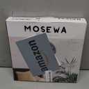 Mosewa Wall Clock Silent Non Ticking Decorative for Kitchen Bedroom Bathroom Office Living Room Battery Operated 10 Inch Gray Modern Simple