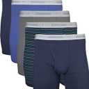 Gildan mens Underwear Boxer Briefs, Multipack (Mixed Navy)