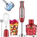 Immersion Blender Handheld 5 in 1, 800W 6 Speed Stick Blender ETL Certified, Stainless Steel BPA-Free with Chopper Whisk Frother for Soup Baby Food Smoothies
