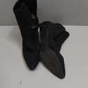 Amazon Essentials Women's Stiletto Heel Dress Ankle Boots, 8, Black Faux Suede