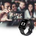 Smart Watch for Men Women Compatible with iPhone Samsung Android Phone 1.69 inch Full Touch Screen IP68 Waterproof Bluetooh Fitness Tracker Heart Rate/Sleep Monitor (Black)