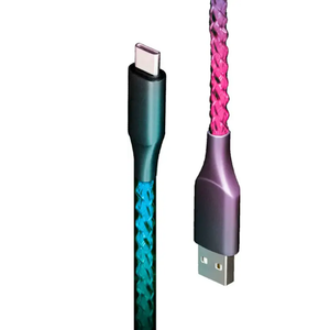 Lucid - LED 3.2' USB-A to USB-C Cable - White