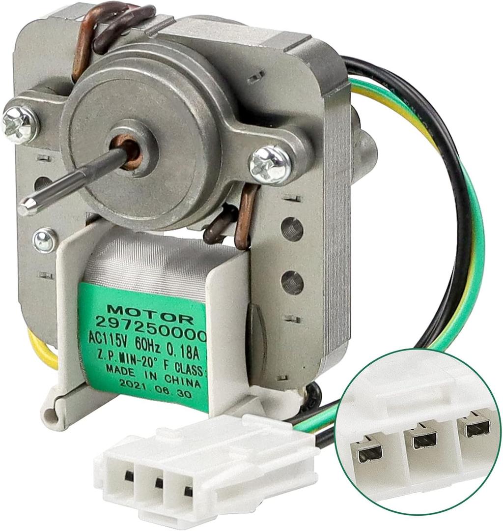 Upgraded 297309000 297250000 Refrigerators Evaporator Fan Motor - Compatible with Frigi-daire Elec.trolux Cro-sley Refrigerator Replaces 297309000 AP4368950 216934100 216914200 by AMI PARTS
