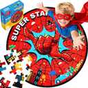 Spider Web Puzzles for Kids Ages 4-6, 70pcS Jumbo Floor Puzzle for Toddlers Ages 2-4, Preschool Toys Educational Puzzles for 3 4 5 6 7 8 Years Old Boys Girls Easter Basket Stuffers