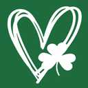 St Patricks Day Shirt Women Lucky Shamrock T-Shirt Saint Patricks Day Long Sleeves (Green, XL)