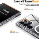 Oterkin Magnetic for Samsung Galaxy S25 Ultra Case Clear [Compatible with MagSafe][Anti-Yellowing][Built-in 4 Airbags][Military Grade Protection][Shockproof Slim] S25 Ultra Phone Case (Clear)