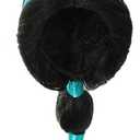 Arabian Princess Wig for Girls Black Braid with Tiara Princess Dress Up Costume Cosplay Halloween Accessories for Kids