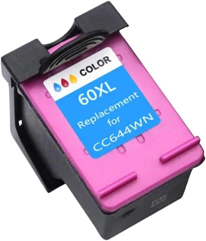 Compatible 60XL Ink Cartridge Compatible with 60 60XL DeskJet D2530 D2545 F2430 F4224 F4440 F4480 Printers(1COLOR)