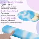 2 x Keyboard Wrist Rest and Mouse Pad with Wrist Support, Memory Foam Wrist Rests for Keyboard and Mouse Set, Ergonomic Wrist Pad with Non-Slip Base for Gaming, Office, Laptop(Blue Gradient)