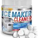100 tabs Ice Machine Cleaner -Unscented Ice Maker Descaler Clean Tablets Compatible with Opal, Kitchenaid, GE Profile,Nickel Safe Scale Remover for Countertop, Nugget Ice Makers