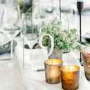 Clear Arch Table Numbers for Wedding, 5x7 Inch Arched Acrylic Table Numbers 1-10 with Stands, Clear Acrylic Arch Sign with Holder for Centerpiece, Reception, Wedding, Party, Event