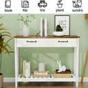 TaoHFE Farmhouse Narrow Console Table Modern Wooden,Living Room Tables Narrow Side Tables for Entryway,Entry Table with Storage Hallway SideTable with Drawers