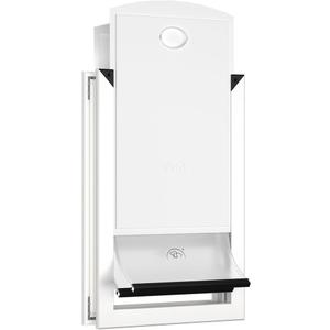 [MAVRICPOWER] Aluminum Extra Large Dog Door with 2 Sliding Lock Panels, XL Dog Door for Door with Adjustable Tunnel, Never Rust Pet Door for Dogs Up to 220 Lbs (White)