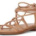 The Drop Women's Haven Lace Up Gladiator Sandal (7.5, Doe Tan)