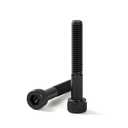 M10-1.5 x 50mm Socket Head Cap Screws, M10 Bolts, 12.9 Grade Alloy Steel, Black Oxide Finish, Half Thread, Allen Drive Metric Fasteners, 10Pcs