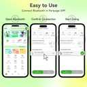 Portable Label Maker Machine P10Pro - Wireless Bluetooth Label Printer with Tape Included, Multiple Templates, Easy to Use for Office and Home Organization, USB RechargeableWhite