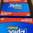 Ziploc Gallon Food Storage Slider Bags, Power Shield Technology for More Durability, 104 Bags Total