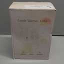 Candle Warmer Lamp Adjustable Timer - Electric Flower Glass Candles Warmers Adjustable Height Dimmable Vintage Base Modern Wax Candles Top Warmers for Small Jar Scented Wax Melts