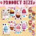 Karenhi 48 Sheets Scented Cupcake Stickers Scratch and Sniff Make a Cupcake Sheet Smelly Make Your Own Mix and Match Dessert Stickers for Kids DIY Baking Birthday Party Favors Craft Reward Supplies