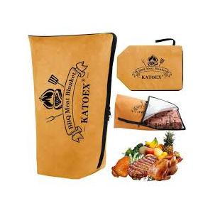 2PCS BBQ Resting Blanket BBQ Insulated Meat Resting Bag with Handle Reusable Meat Resting Blanket for Barbecue Briskets Smokers Grilling Outdoor Activities (21inch-2pcs)