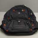 SHRRADOO Extra Large 50L Travel Laptop Backpack with combination lock, College High School Backpack Airline Approved Business Work Bag Fits 17 Inch Computer for Men Women (Black)