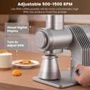 Gevi VelPro 400 Single Dose Espresso Grinder with Variable Speed, Stepless Adjustment, 64mm Titanium Flat Burr & Single Dosing Cup, Coffee Bean Grinder for Drip, French Press & Cold Brew-Silver