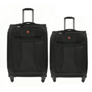 SWISSGEAR 270440 Zurich Softside Carry On Spinner Suitcase, Size 24" and 22"