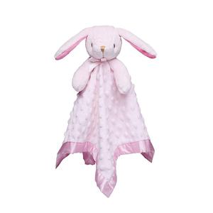 Pro Goleem Loveys for Babies Bunny Security Blanket Baby Girl Gifts Newborn Soft Pink Lovie for Infant and Toddler Snuggle Toy Stuffed Animal, Pink 16 Inch (Pink Bunny)