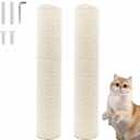 2 PCS M8 Cat Scratching Post Replacement,15.7Inch Sisal Pole Cat Tree Replacement Post with Screws,DIY Scratcher Scratching Post Replacement, Pad, Crafts Gardening Hammock Home Decorating
