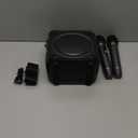 Karaoke Machine, Portable Bluetooth Speaker with 2 Wireless Microphones for Adults & Kids with Lights, Karaoke Microphone with PA System Supports USB/TF/FM/AUX for Home Party Home System Packages (Black)