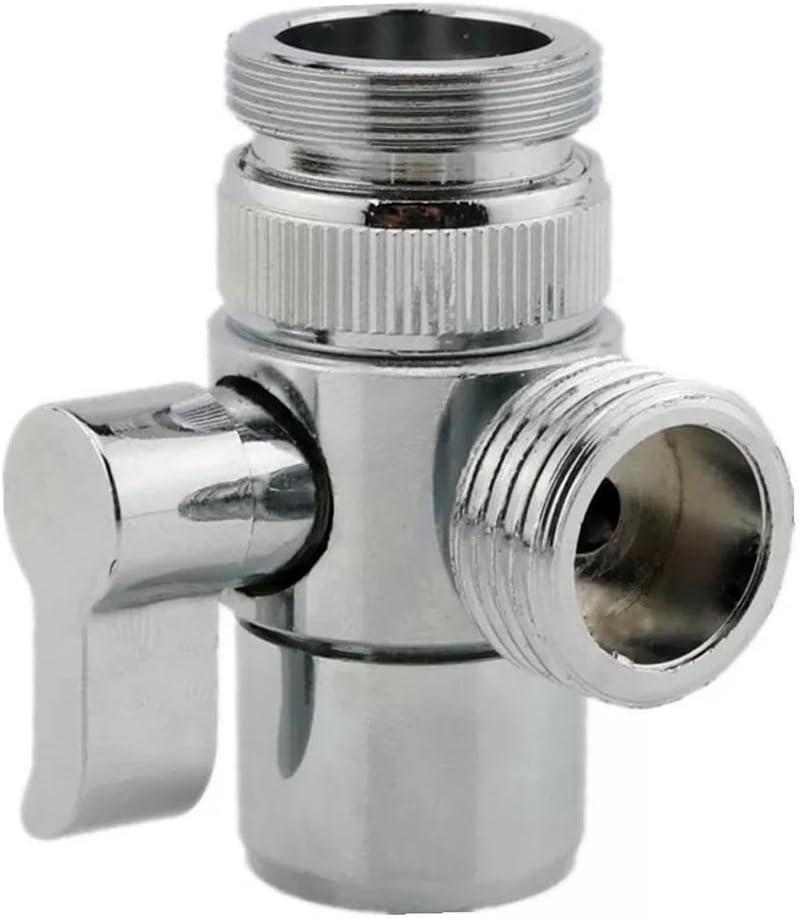 Sink Faucet Diverter Valve/Adapter to Bidet Shower Hose with Aerator for Bathroom/Kitchen Faucet (Polished Chrome)